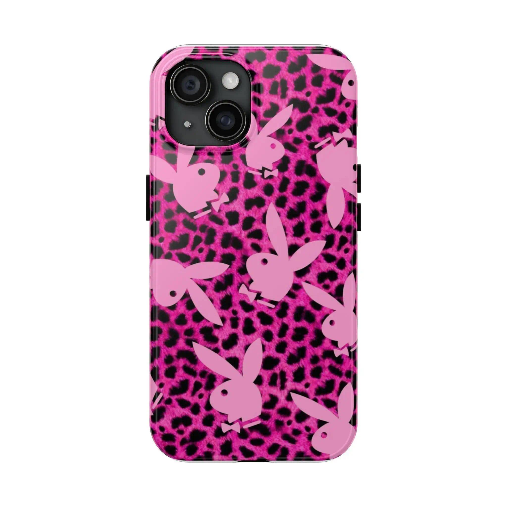 leopard print pink Double-layer durable phone Cases For iPhone 17 16 15 14 13 12 Promax Pro Plus, hard shell protection ,Unique design,best Gift