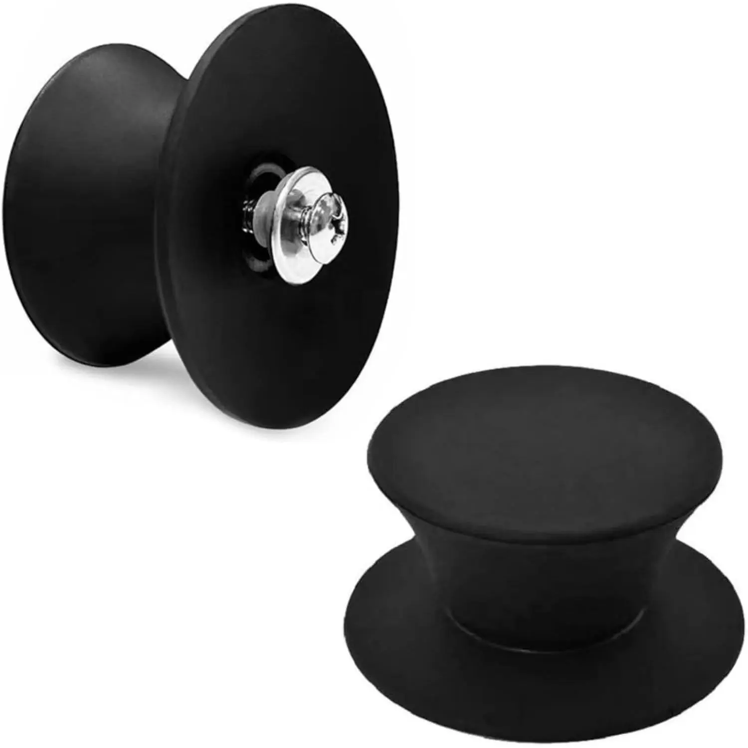2 Pcs Universal Pot Lid Replacement Knobs, Silicone Heat Resistant Pan Cover Holding Handles, Great for Slow Cookers, Skillets and Kitchen Cookware Lids and Covers