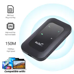 Portable 4G LTE WiFi Hotspot, Lightweight Pocket Router, High-Speed & Stable, Multi-Device Support, SIM Card Operated,European Compatible, Perfect for Travel, Outdoor & Remote Work