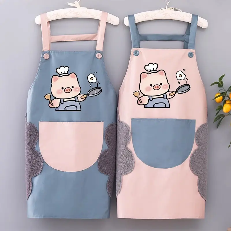 Waterproof Oil-Resistant Kitchen Apron, Breathable Waist Design, Ideal for Food Prep, Easy to Clean, Washable, Comfortable and Practical