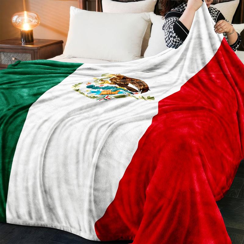 [tiktok Trend] Celebrate Mexican Pride with Iconic Flag Blanket, Classic Stripes & National Coat of Arms, Perfect for Heritage Days