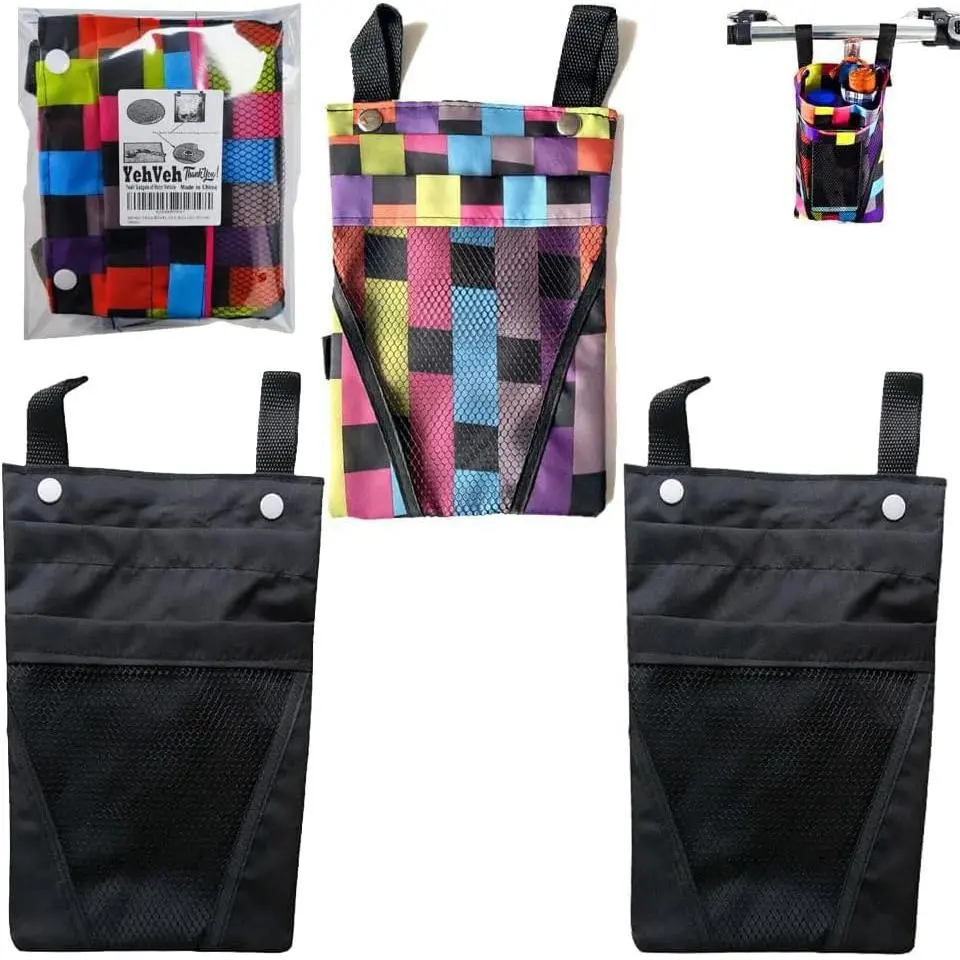 Outdoor sports 3 Pack Bike Handlebar Bag Bicycle Handle Bar Front Hanging Pouch 2 Layers with Mobile Phone Holder for Motorcycle eBike Scooter Trike Tricycle Cycling Vehicle Crossbar Kids Girls Boys Men Women