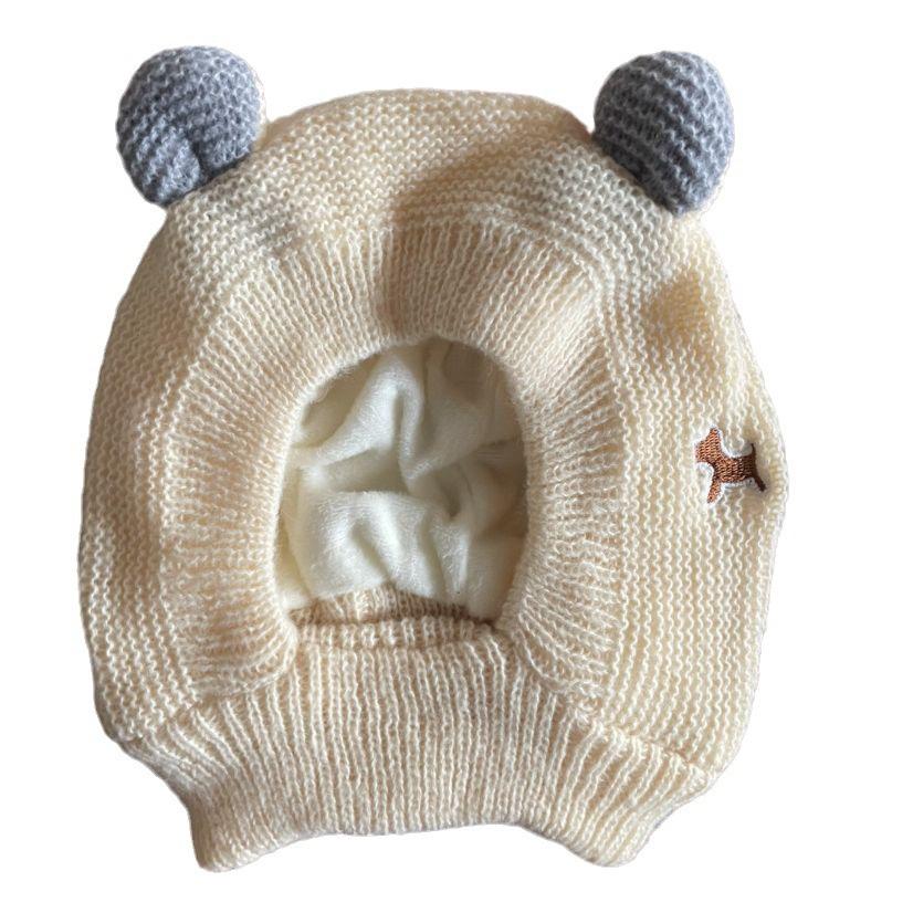 Pet hat winter medium and large dog Labrador golden retriever funny hood warm cute puppy hat cartoon
