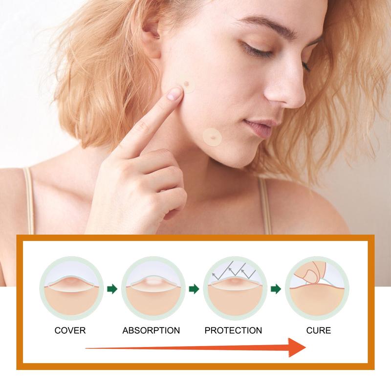 OUHOE Skin Tag Wart Remover Patches Tea Tree Oil Thuja Centella Asiatica Extracts Targeted Gentle Repair Soothing Hydrating Blemish Patches