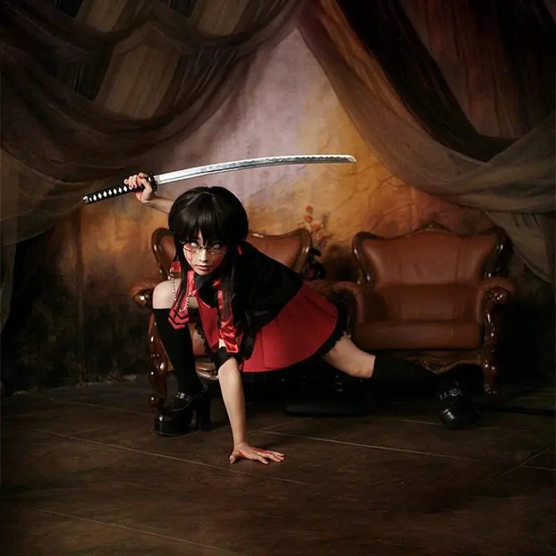 Anime Blood-C Cosplay Kisaragi Saya Cosplay Costume Girl Dress Uniform Women's Daily School Uniform Halloween Custom Made