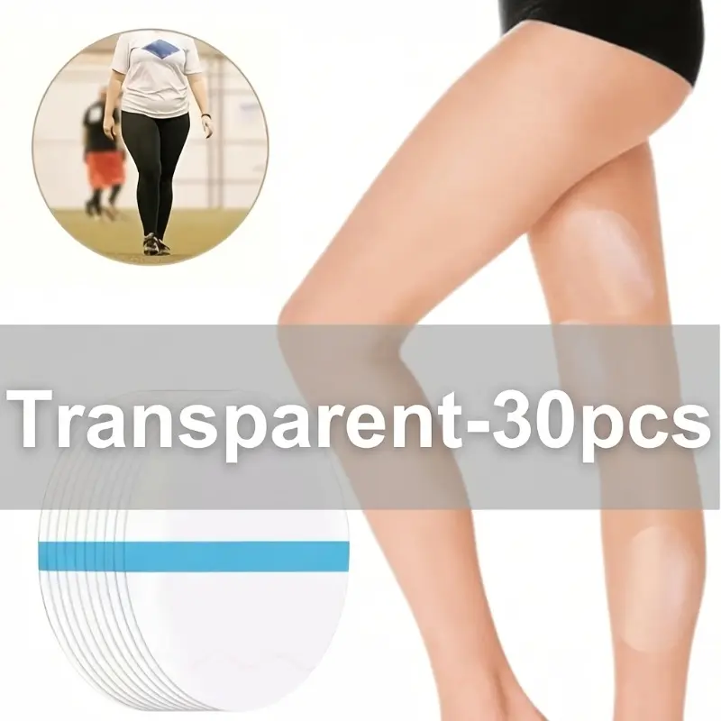30pcs Invisible Anti-Chafing Thigh Pads – Self-Adhesive, Sweat-Absorbent Leg Protectors for Women; Durable, Anti-Slip Friction Prevention Patches for Active Daily Wear, Sports & Exercise – Comfortable & Discreet Leg Guards