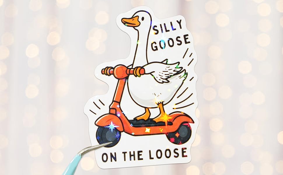 200 PCS Funny Holographic Stickers for Adults, Waterproof Vinyl Sarcastic Meme Decals for Laptop, Water Bottle, Phone, Kindle, Journal, Scrapbook, Bumper, Skateboard, Luggage, No Repeats