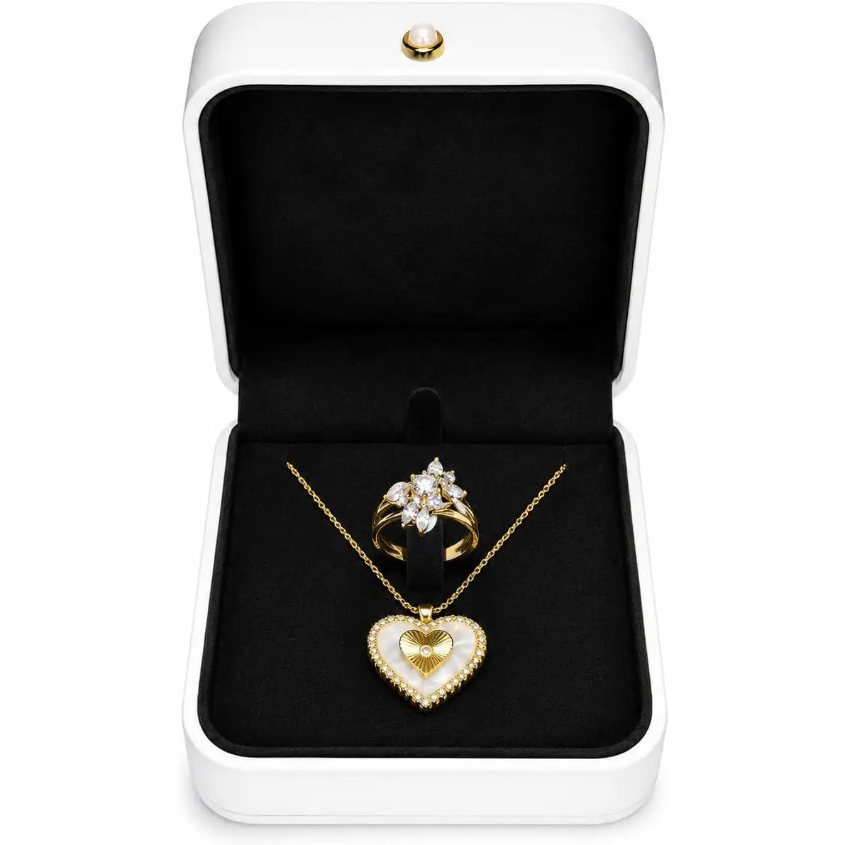 Box for Rings, Necklaces & Small , Luxury  Box with Removable Insert, Elegant  Box for Engagement, Proposal, Wedding, Anniversary & Gifts
