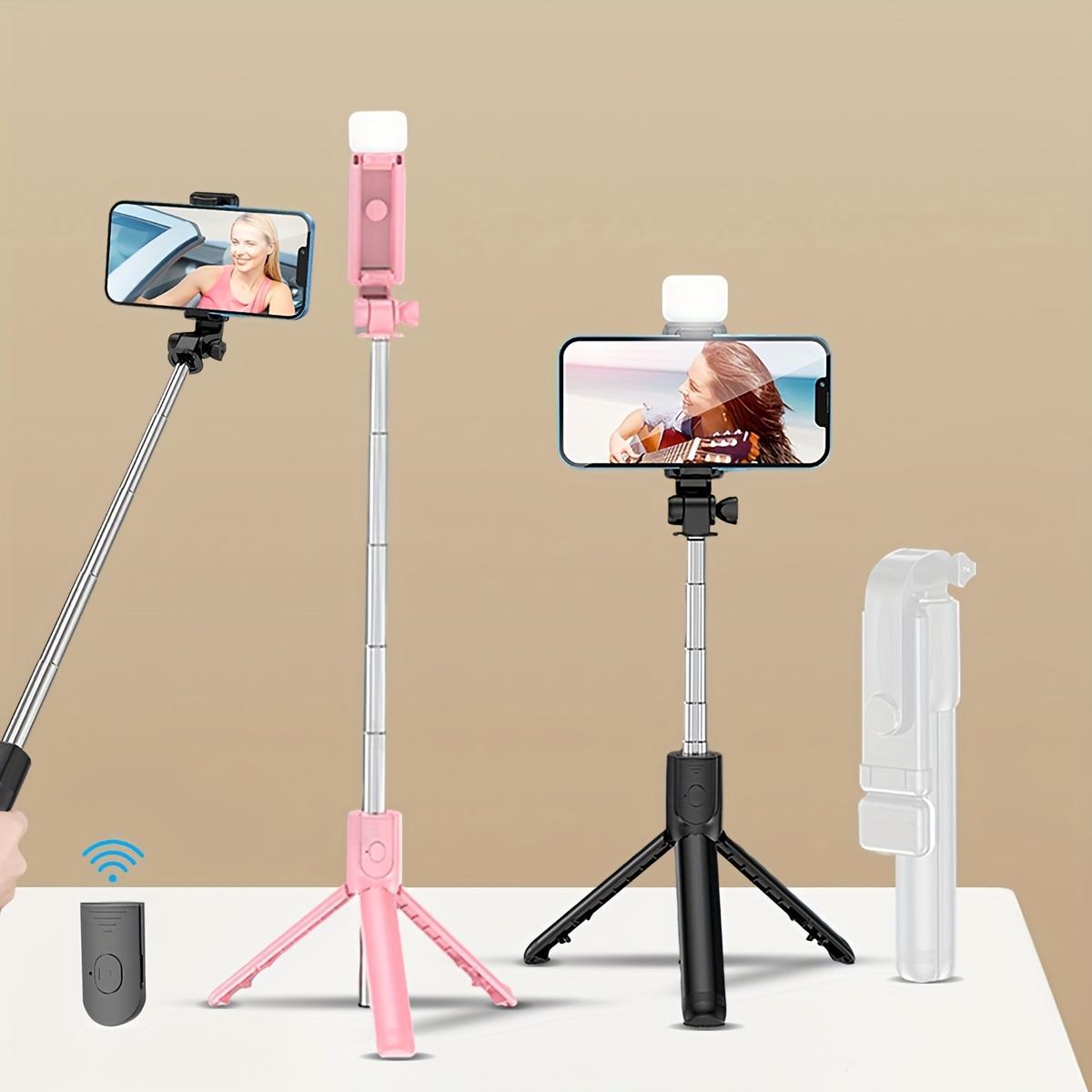 Wireless Selfie Stick, Multifunctional Tripod Selfie Stick with Remote Control, Universal Travel Selfie Accessory and Selfie Stand for Mobile Phones