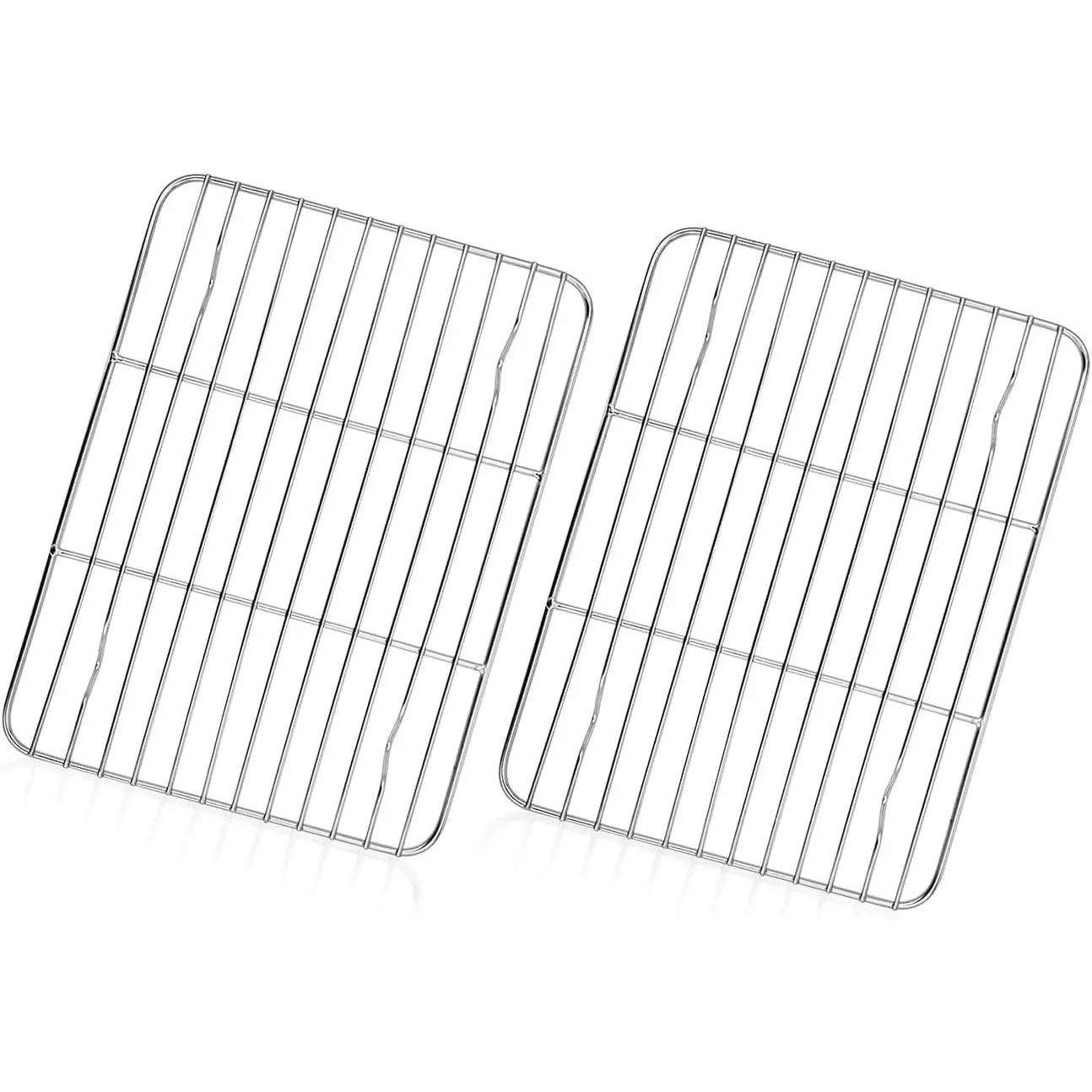 Cooling Rack, 8.75” x 6.25” Stainless Steel Wire Baking Rack, 2 count | for Cooking Roasting Grilling, Fit for Oven Pan, Oven & Dishwasher Safe,  & Heavy-Duty