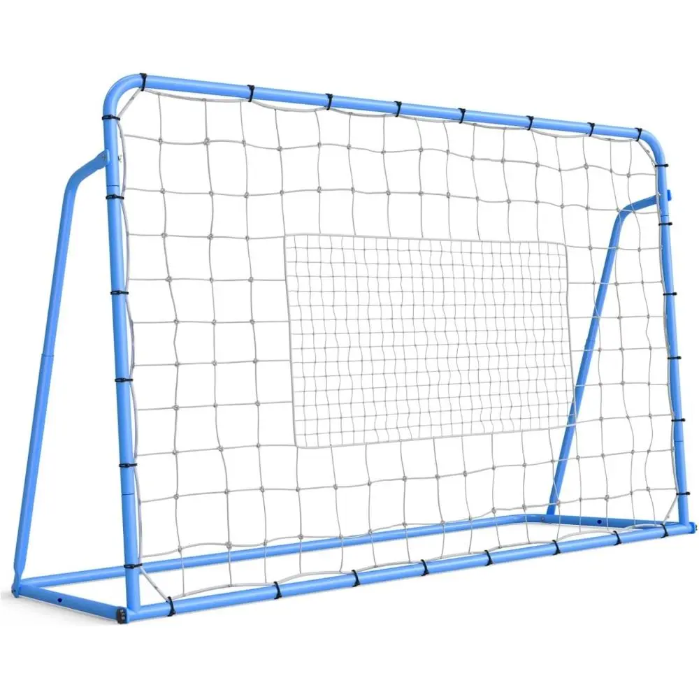 Soccer Rebounder Net - 6' x 4' Steel Frame, Tournament Steel Rebounding Net for Backyard Training, Easy Assembly