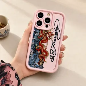 Vintage Dragon Skull Leopard Tattoo Shock-Proof Anti-Fall Phone Case Aesthetic Y2k Trendy Tiger Hardy Collage Phone Casefor iPhone 16/15/14/13/12/11/17 ProMax Plus for Samsung phones, suitable for both men and women, Perfect Gift