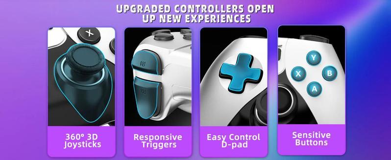 [flash sale]Retro Video Game Console, Plug and Play Controllers Video Game Retro Play Game Stick Built in 20000+ Games, 23 Classic Emulators, 4K High Definition HDMI Output for TV