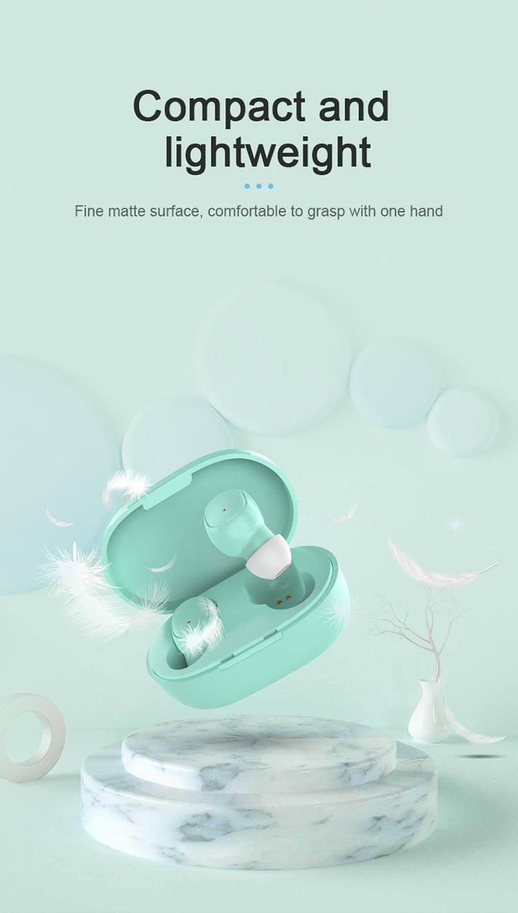 Mini Earbuds - SmallestBluetooth Earphones, IP55 Splash/DustProof, Custom EQ,Up-4 waterproof HD Voice Touch Controls, 20HRBattery Life, for iPhone & Android, CompactDesign for Travel, Earbuds For Sleeping