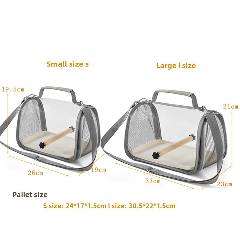 Pet Bird Carrier Backpack, Transparent Portable Parrot Travel Bag, Soft Crate for Small Sun Conure, Pigeon, Lizard, Hamster, Small Animals, Breathable Mesh Bubble Window for Outdoor Walking Squirrel-proof Metal Feeding Station Large Rooftop Cage