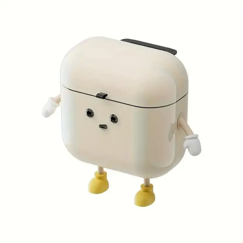 Cute Cartoon Design Trash Can, 12L Large Capacity, Wall Mounted, Ideal for Rvs, Kitchens, Bathrooms, Bedrooms, Offices, Living Rooms