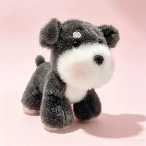 Realistic Puppy Plush Toy, West Highland Terrier Doll, Bulldog Teddy Bear Stuffed Animal, Soft and Cuddly Pet Companion
