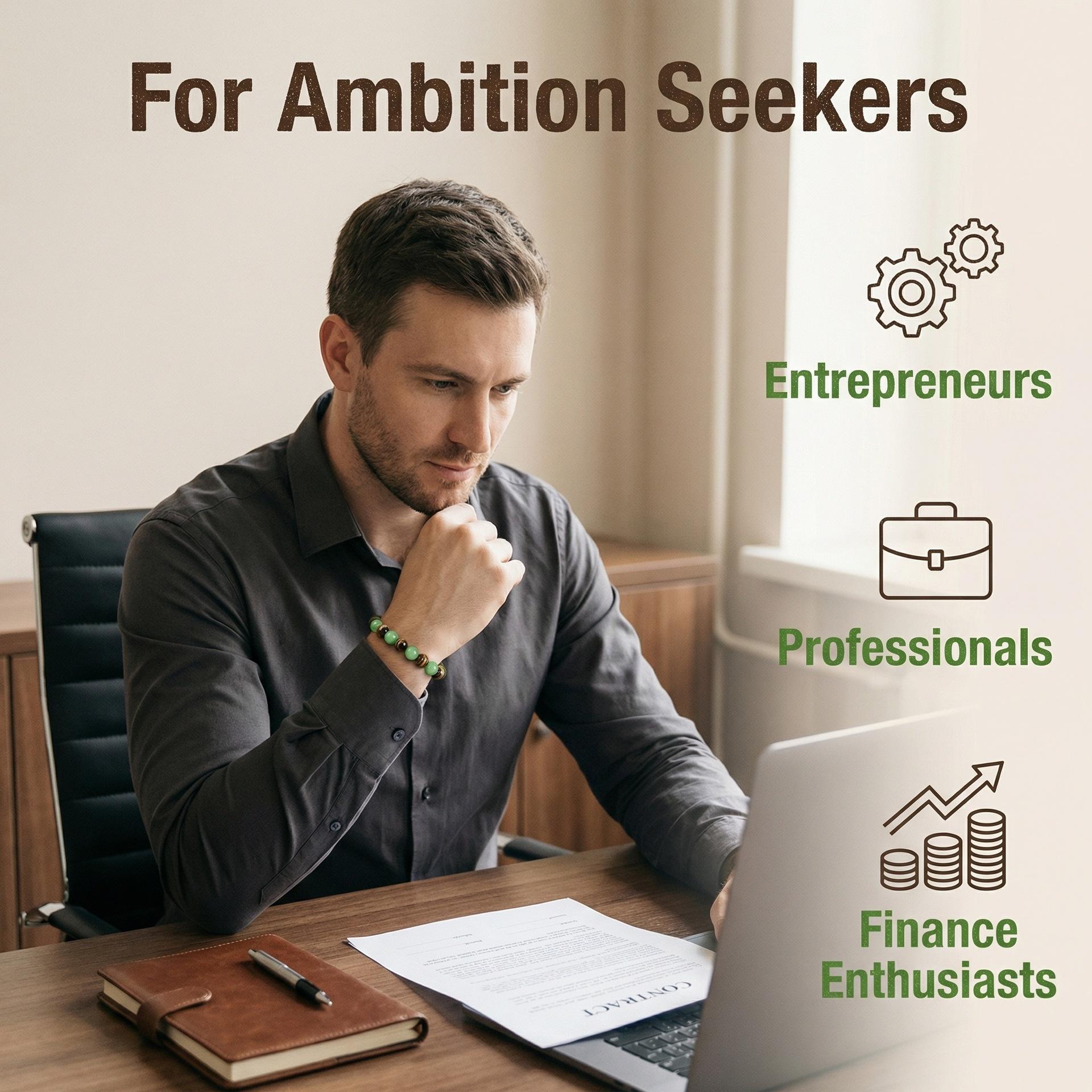 Cross-border bestseller green aventurine tiger eye natural stone bracelet, wealth and energy jewelry, handmade beaded bracelet