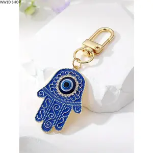 Evil Eye Pendant Keychain  Evil Eye Pendant Keychain for Men and Women, Alloy Protective Charm Key Accessory for Bags and Car Keys, Decorative Pendant for Daily Carry