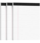 3pcs Legal Pads 8.5 x 11, Notepads 8.5 x 11 College Ruled Notebook, Writing Pads of Paper,Yellow Note Pads, Memo Pad Papers Perforate Legal Notepads Narrow Ruled Line,30 Sheets/Pack