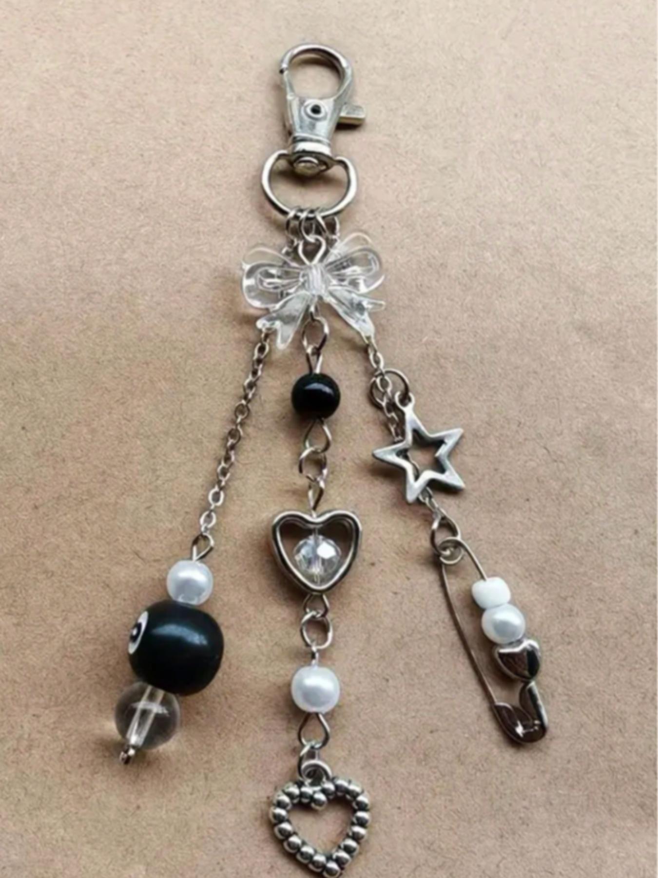 Punk Style Keychain, Fashionable Keychain for Women & Men, Trendy All-match Keychain for Birthday Gift, Stylish Keychain