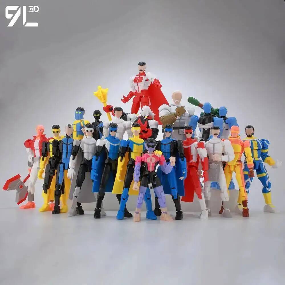 9L3D Printed Dummy 13 Lucky 13 T13 Invincible Omni Warrior  Articulated American Comic Collectible For Your Desk Gift For Friend