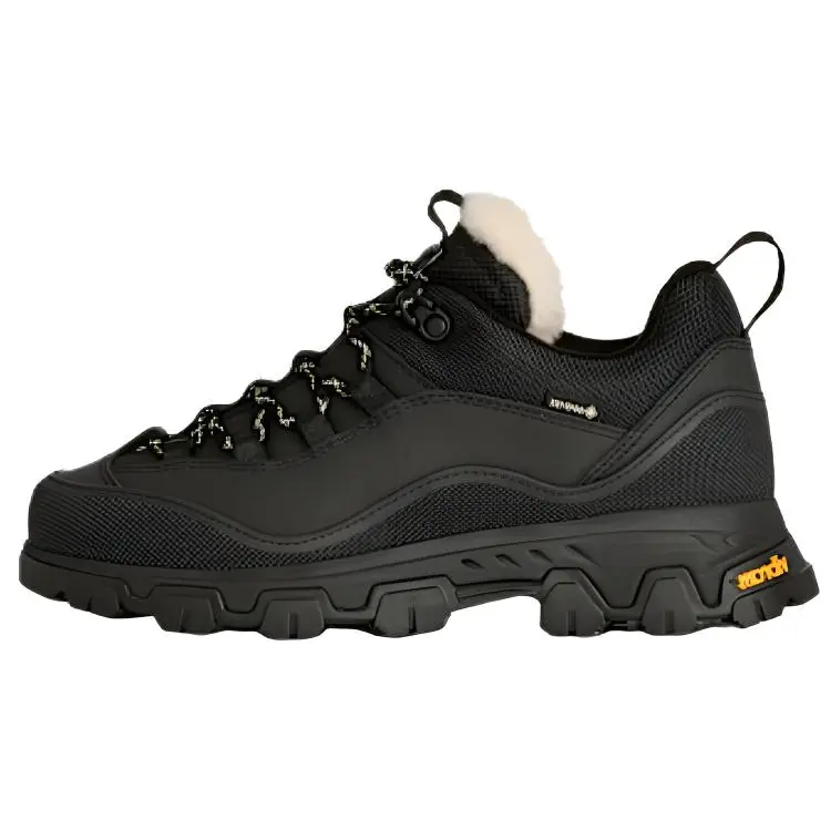 UGG Metrotrek Leather Simple Comfortable Waterproof Sweat-Absorbing Lightweight Warm Low-Top Hiking Shoes 1171434-BLK