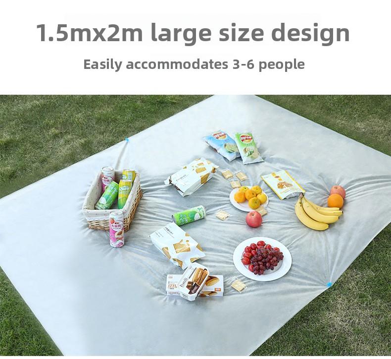 FaSoLa disposable picnic mat, travel camping tablecloth, outdoor picnic waterproof thickened portable sand mat