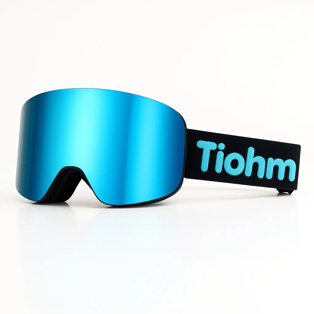 New High-Quality Outdoor Skiing Hiking Magnetic Flip Cover Anti-Fog Snow Goggles, UV Protection, Clear Vision, Windproof, Unisex Adult