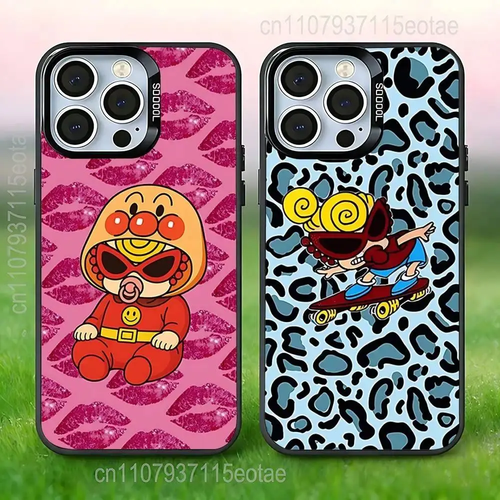 H-Hysteric Colorful M-Mini Phone Case For iPhone 11-17 Pro Max/Plus & Samsung Galaxy S23-S25 Black IMD Shockproof Cover