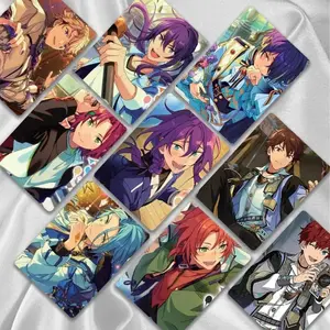 50 Pcs/Set Game Ensemble Stars Laser Lomo Card Sena Izumi Mika Kagehira HD Photocard Postcard for Fans Collection Gift Cards