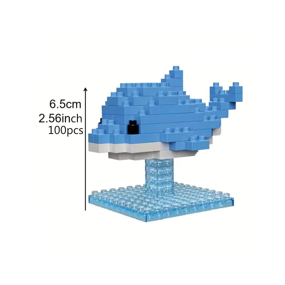 Animal Building Blocks DIY Whale, Dolphin, Penguin Ornaments-Awesome Educational Toys & Holiday Gifts for Kids!