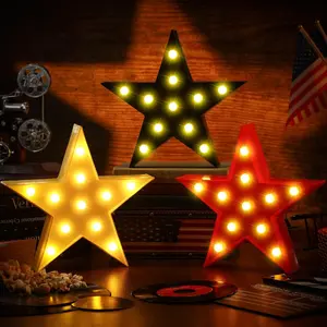 3 Pcs Marquee Star Lights LED Star Signs Light up Movie Theater Decor Battery Operated Night Light for Gifts Birthday Party Home Movie Decor(Red,Black,Warm)fidget toys