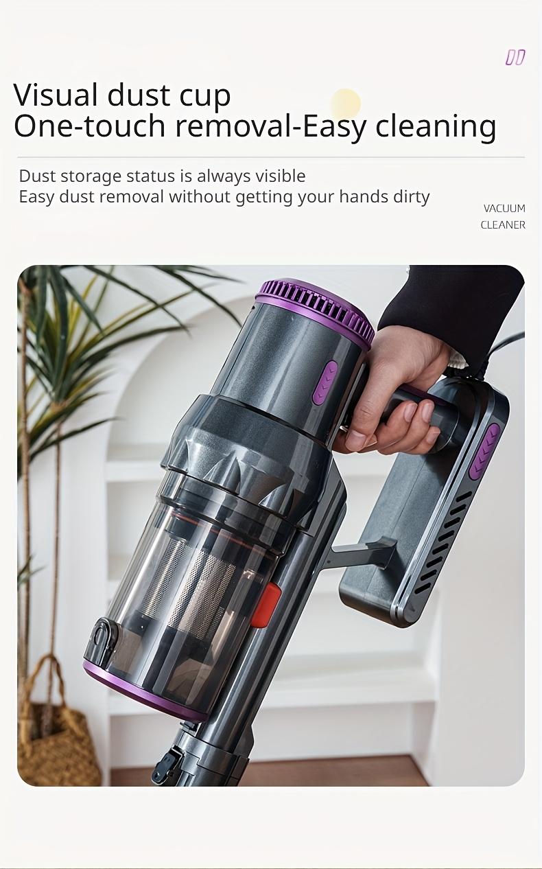 Compact And Lightweight Upright Vacuum Cleaner, Equipped with Multiple Suction Head Attachments, Offering a Powerful Suction of Up to 18000PA, Ideal for Carpets, Hard Surfaces, And Pet Hair