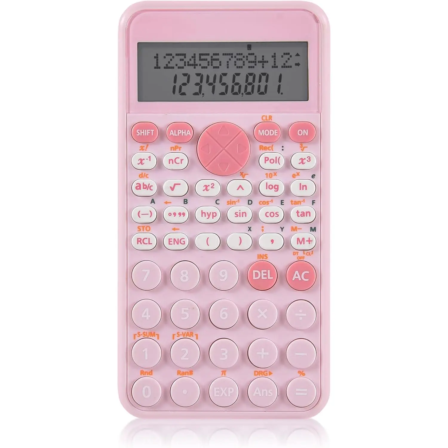 Pink 2-Line Display Scientific Calculator & Full HD Smart Digital Wall Calendar Bundle, Portable Cute Aesthetic School Supplies, September Whiteboard Homeschool Planner for Students' Exam Use Circle Time Learning Center Set Large Laminated menu planner