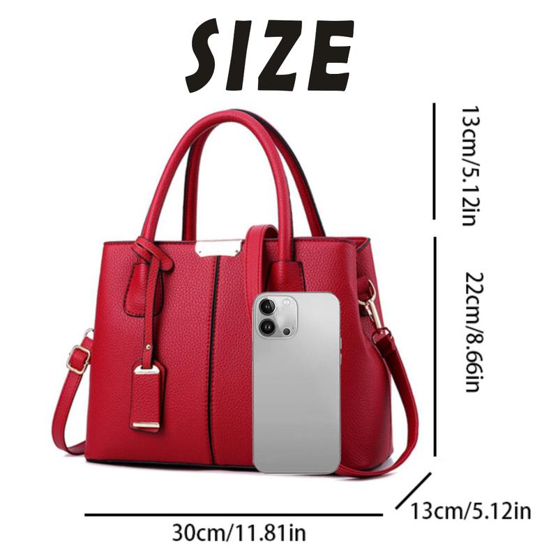 Women PU Leather Handbags Ladies Tote Bag Female Square Shoulder Bags Fashion Thanksgiving Party Crossbody Bags Elegant Medium Bag