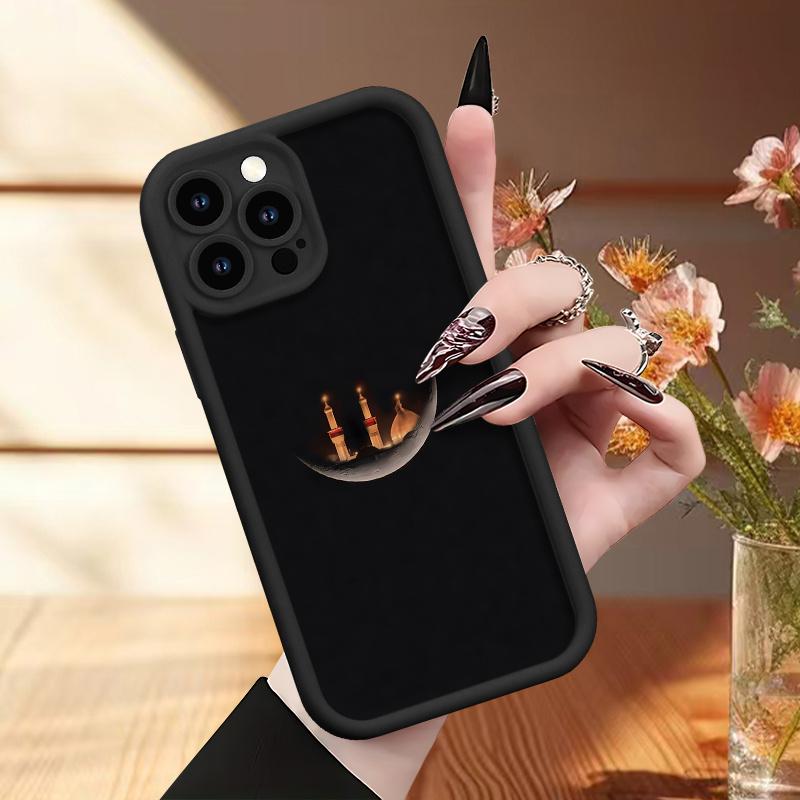 Protect Your Phone Soft Phone Case Simple with Ramadan Pattern UV Printing Matte Phone Cover 360 Degree Full Protection for Apple for iPhone 17 E Air Pro ProMax iPhone16 15 14 Plus 13 12 Mini 11 X XS XR for Smartphone Best Gift Birthday Girl Boy