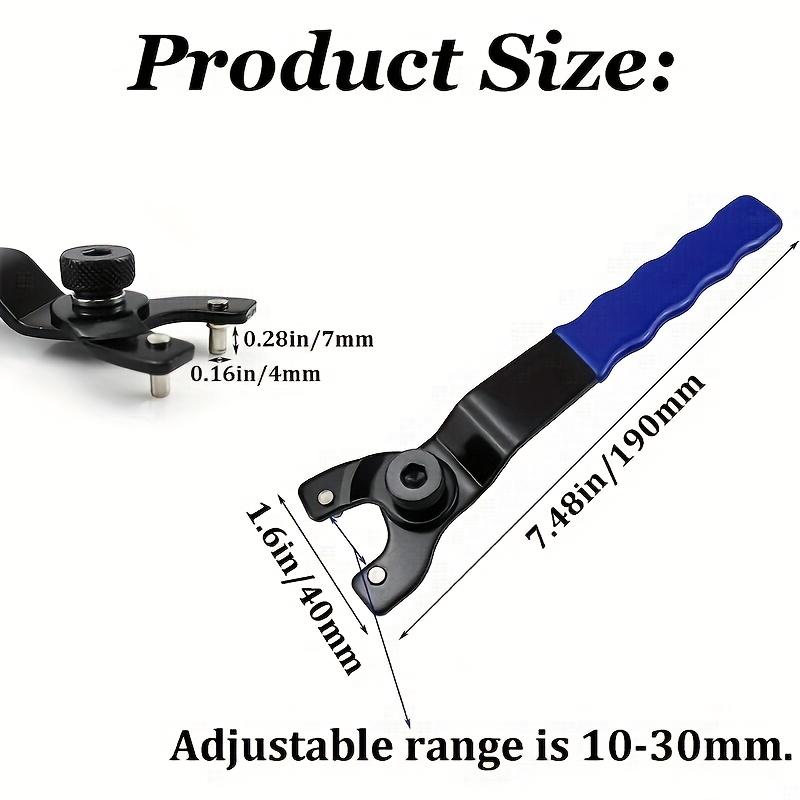 Adjustable Angle Grinder Wrench - a Durable Black Plastic Key Lock Tool for Precision Maintenance, Handheld Portable Household And Power Tool Accessories Available All Year Round.