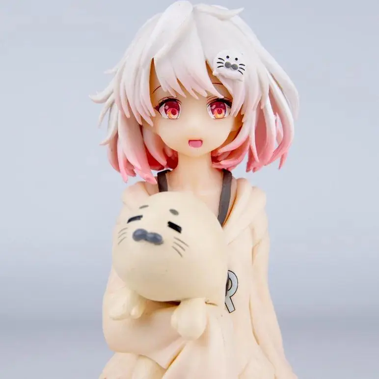 13cm Vicootor Vtuber Kawaii Shirakami Haruka Sleepwear Ver Anime Action Figure Toys Doll Collection Christmas Gift With box