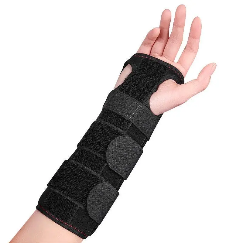 Wrist Steel Plate Support Brace, Breathable Wrist Immobilization Splint, Hand Fixation Band, Medical Orthopedic Aid for Injury Recovery