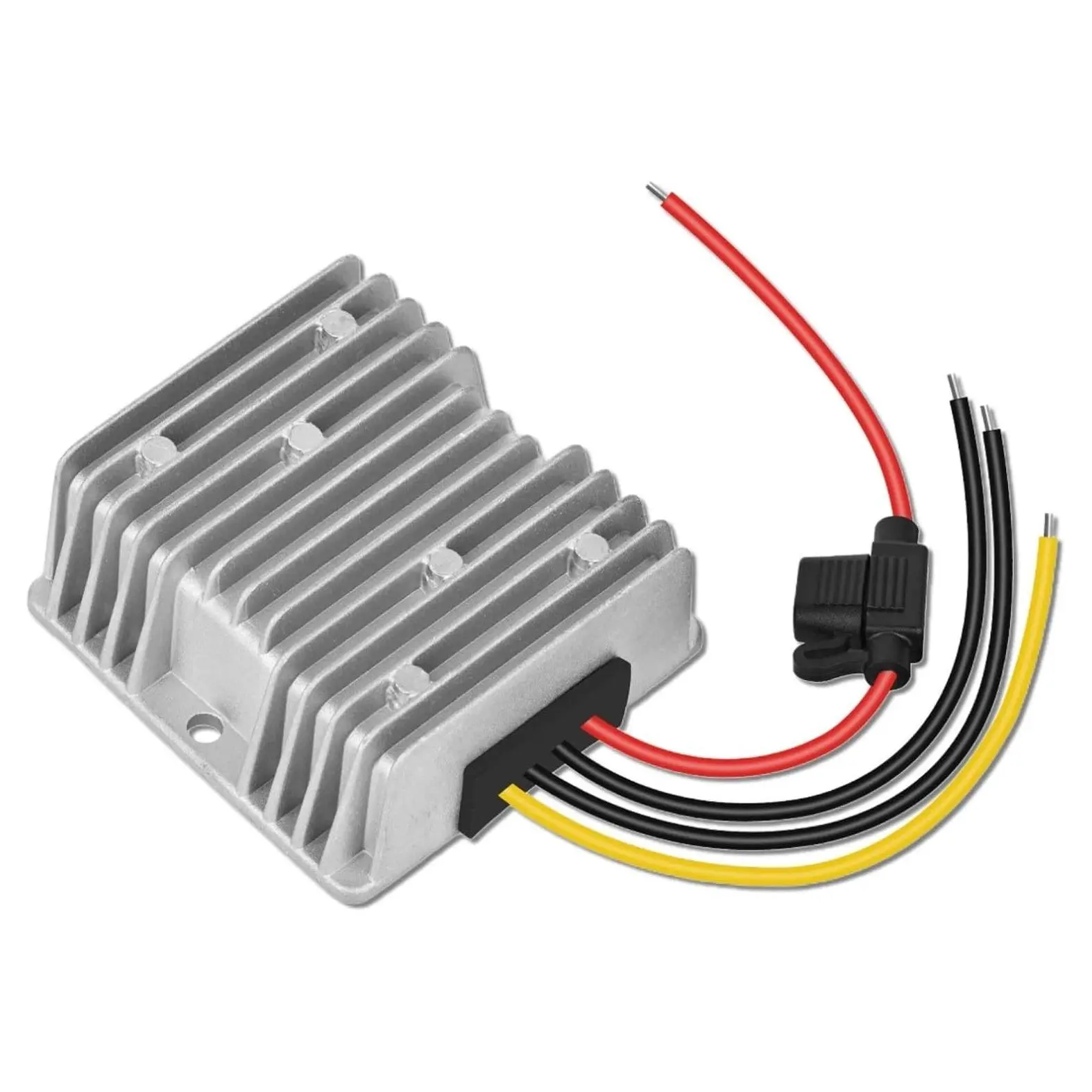 Golf Cart 48V 36V 24V to 12V Step Down Converter 10A 120W Waterproof Voltage Reducer Buck Transformer with FuseGift