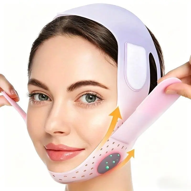 Reusable Gentle Silicone Face Shaper Strap, Adjustable Lightweight Sports Headband, Double Chin Lifting V-Line Shaping Band for Daily Facial Care (Great Gift for Facial Care Enthusiasts)