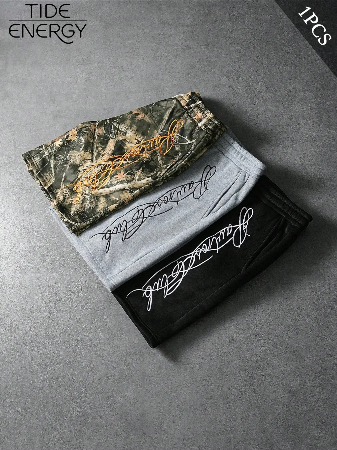 Y2K Retro American Streetwear Embroidered Sweatpants, Loose Wide Leg, Soft Breathable Fabric, Camo//, Casual Long Pants, Breathable Athletic Bottoms