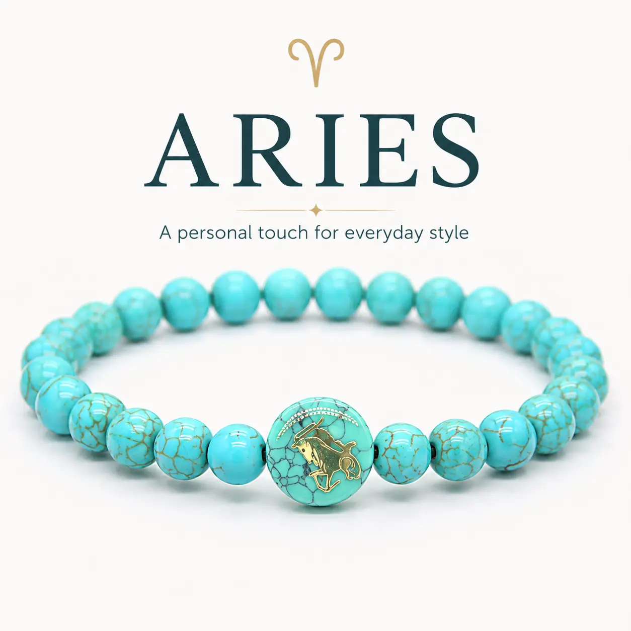 Unisex 12 Constellation Zodiac Signs Turquoise-Style Stone Beads Stretch Bracelet - Casual Everyday Costume Jewelry Accessory, Approx. 0.53oz/15g, Ideal for Cancer Horoscope Fans' Birthdays, Sagittarius, Gemini, Casual Wear