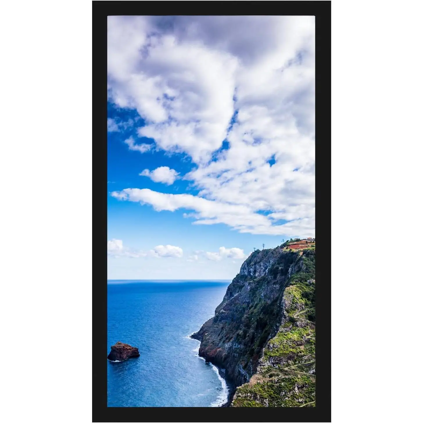 10x17 Black Picture Frame, Wall Mounting Horizontally or Vertically, Decoration for Photos, Paintings, Posters, Artwork