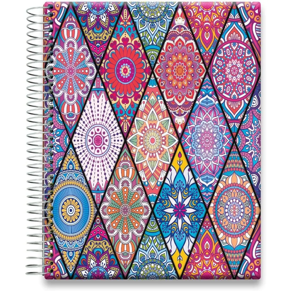 Planner 2026-2027 - Daily Weekly and Monthly Calendar with Stickers, Tabs, Pocket & Thick Paper - 15 Month Academic Year - Spiral Bound 8.5x11 Hardcover - A6J7 - Bejeweled