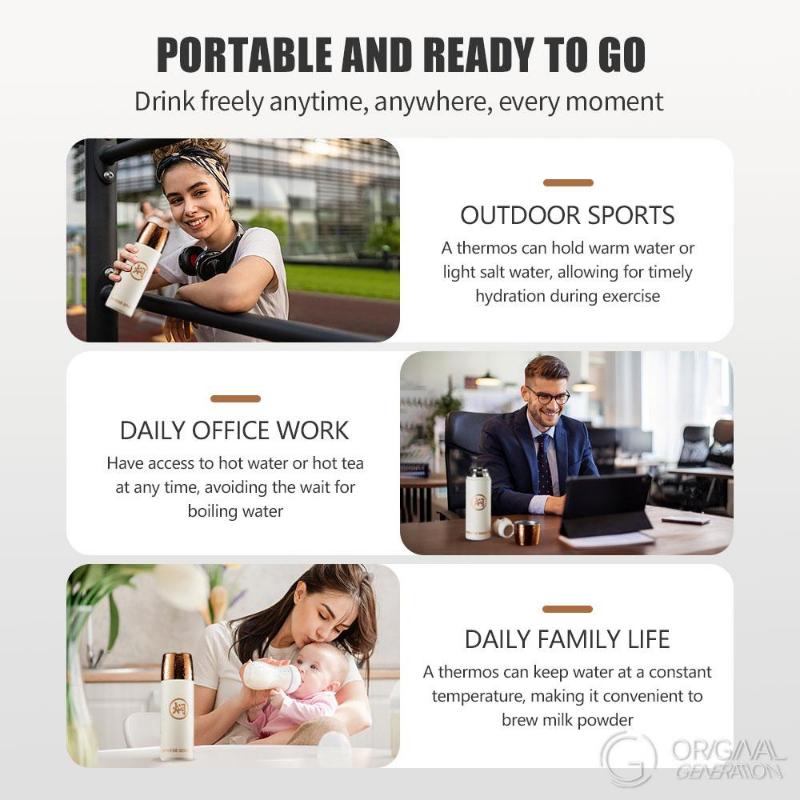 316 Steamer Pressure Thermos 500ml/17oz 12 Hours Hot 12 Hours Cold.