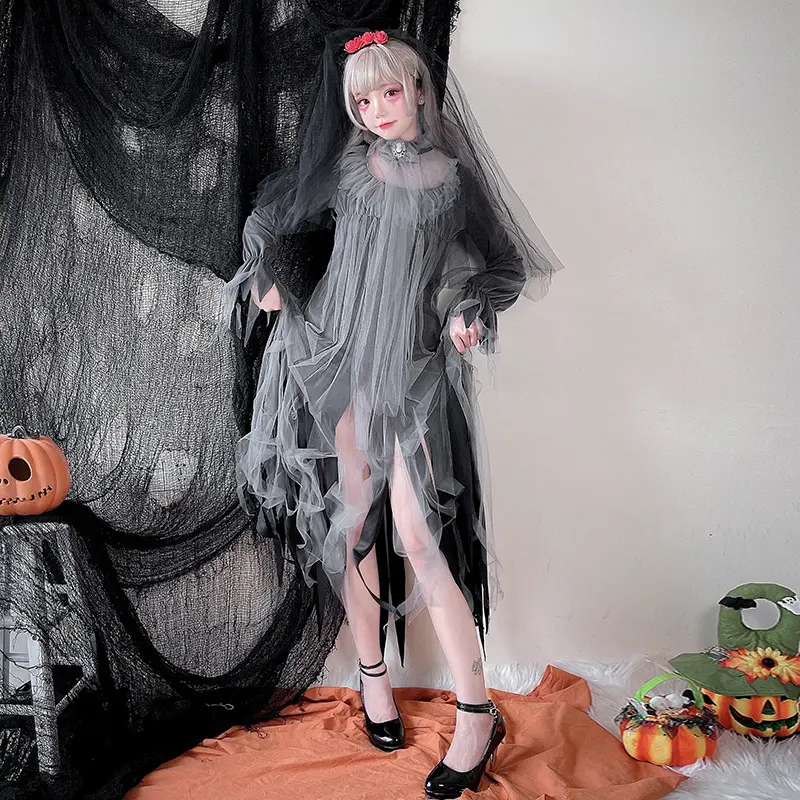 Halloween Scary Ghost Bride Zombie Witch Vampire Outfit For Bar Party And Stage Performance Shows