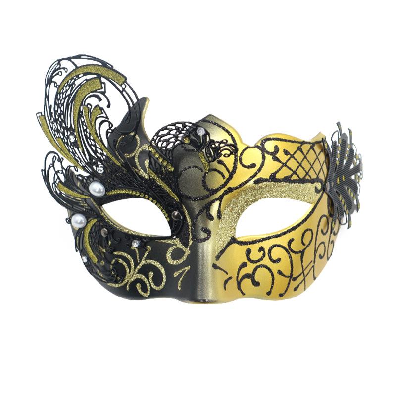 Women’s Rhinestone Venetian Half Face , Luxury Masquerade Eye  for Carnival, Party & Club Night domino