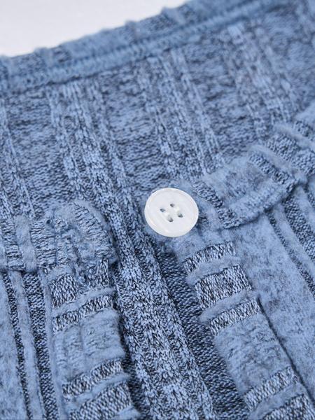 Aliling Women's Solid Button Front Crop Top & Ribbed Bodycon Dress Set, Fashion Cozy Two Piece Outfits for Daily Outdoor Wear, Women Clothes for Spring